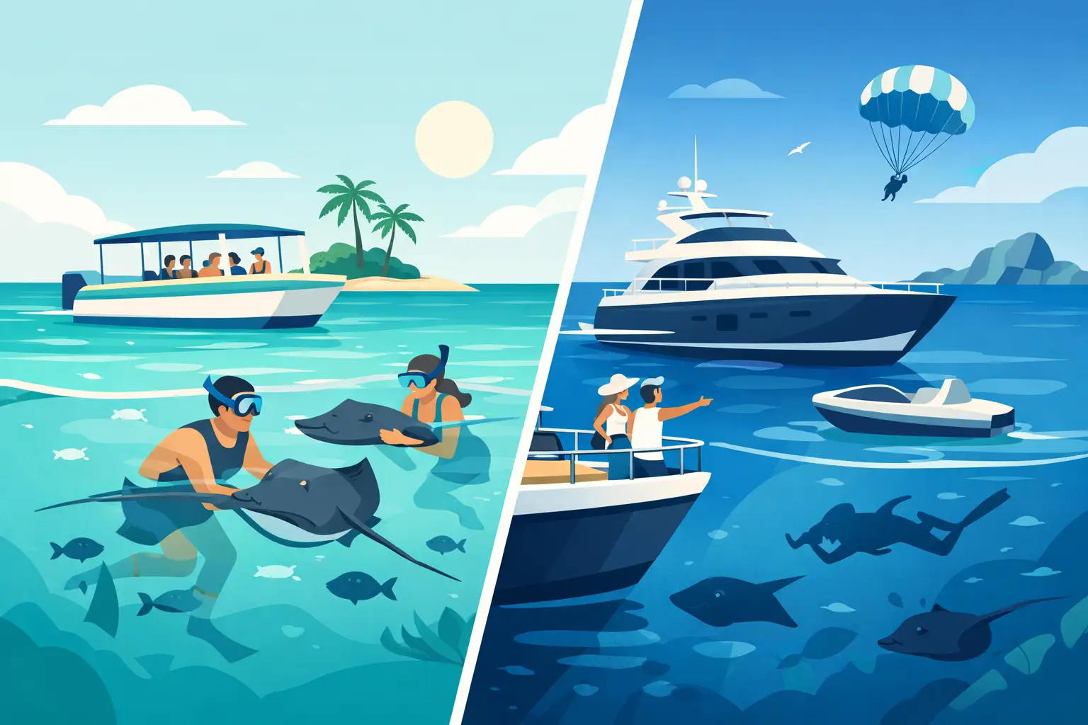 Stingray City Tour vs Charter: Which Wins?