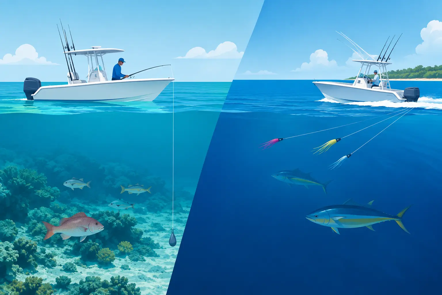 Bottom Fishing Versus Trolling in Cayman Waters