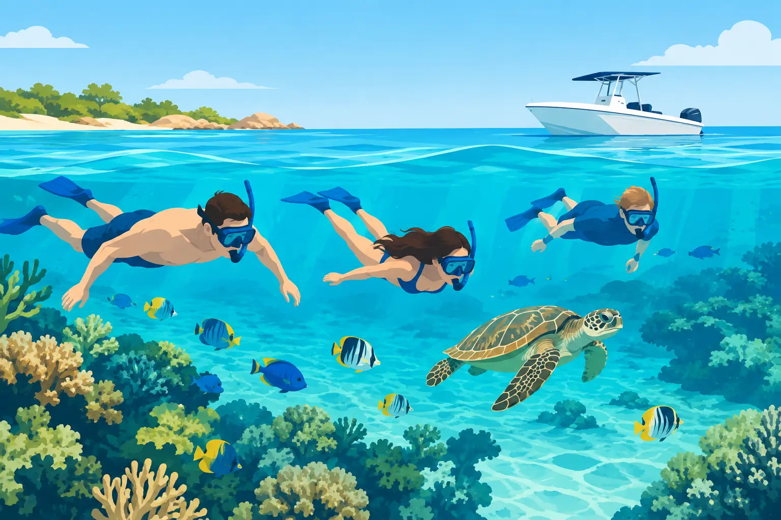 Cayman Snorkeling Private Tour for Your Crew